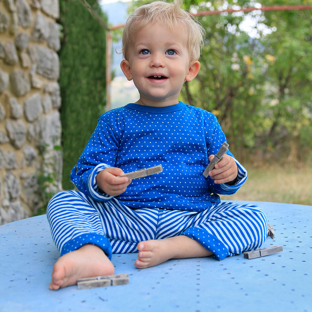 Living Crafts Baby und Kleinkinder Wende-Decke reine Bio-Baumwolle 